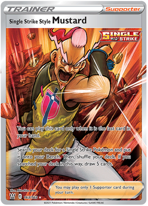 Single Strike Style Mustard (163/163) [Sword & Shield: Battle Styles] | Good Games Morley