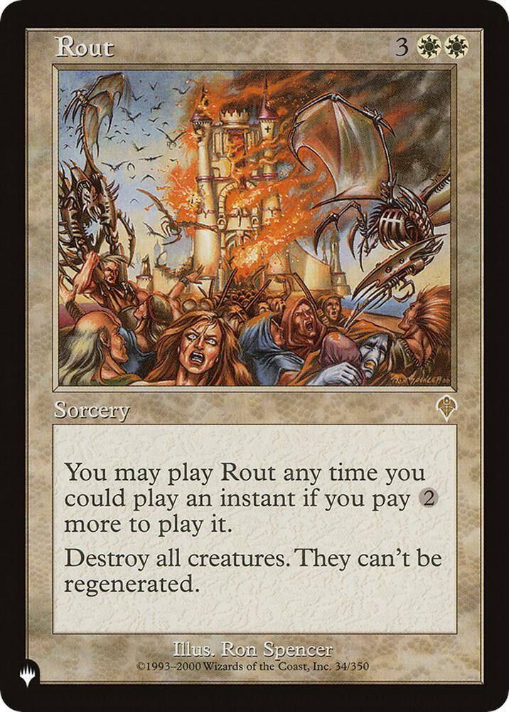 Rout INV INV-34/5075 (The List Reprints)  | Good Games Morley