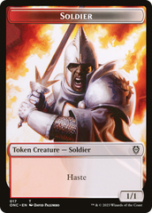Copy // Soldier Double-Sided Token (Surge Foil) [Marvel Super Heroes Commander Tokens] | Good Games Morley