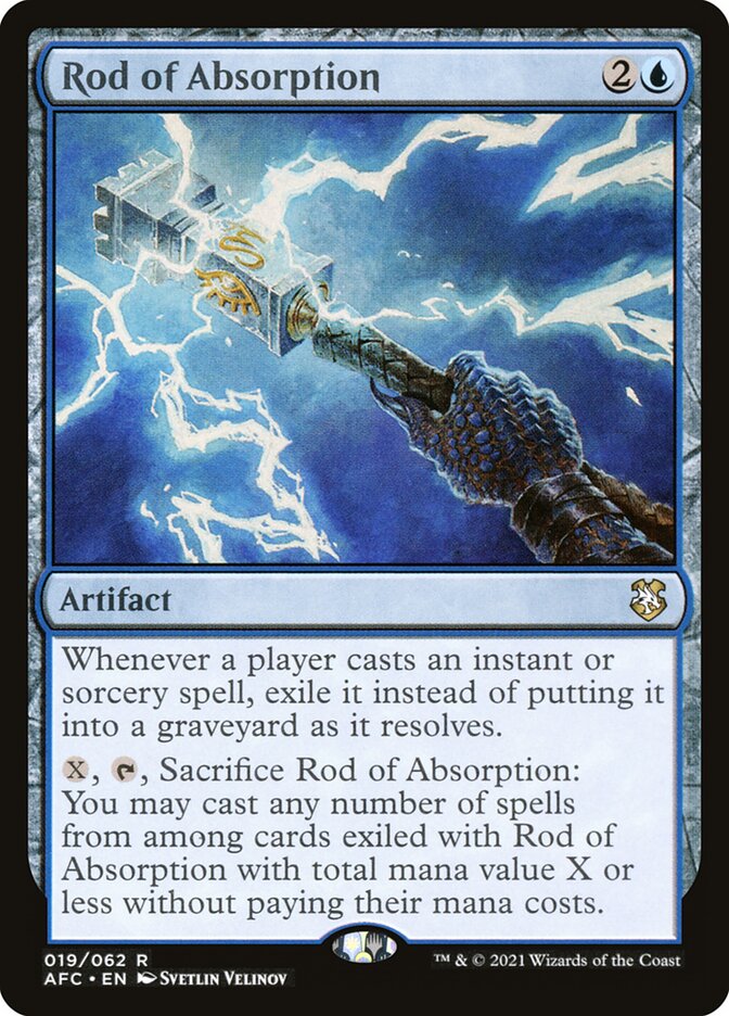 Rod of Absorption 19/62 (Commander: Adventures in the Forgotten Realms)  | Good Games Morley
