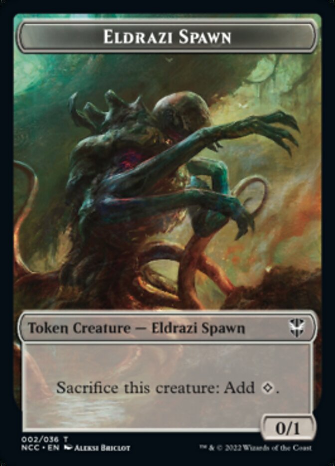 Eldrazi Spawn // Human Double-Sided Token [Streets of New Capenna Commander Tokens] | Good Games Morley