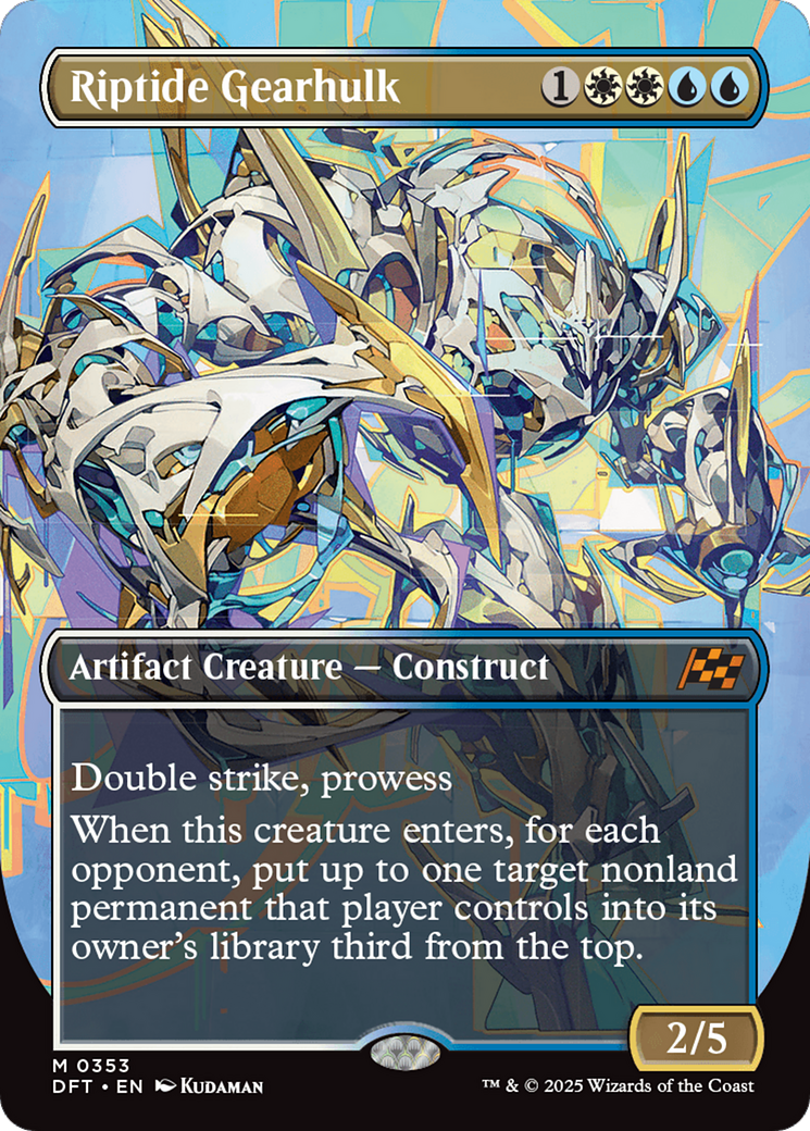 Riptide Gearhulk (Borderless) [Aetherdrift] | Good Games Morley