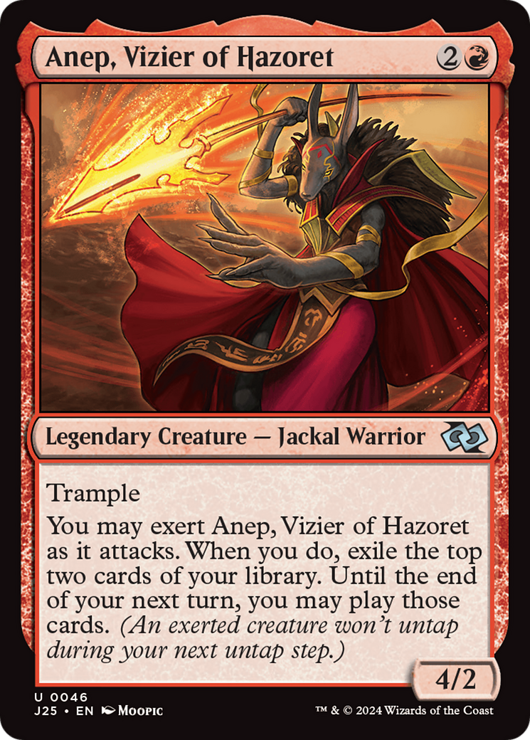 Anep, Vizier of Hazoret (Anime) [Foundations Jumpstart] | Good Games Morley