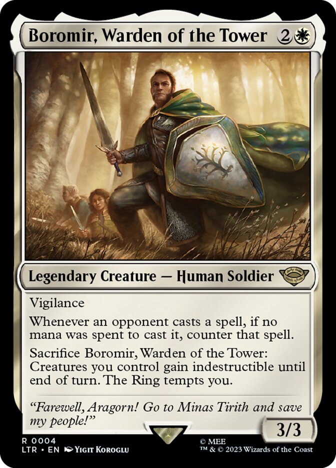 Boromir, Warden of the Tower 4 (Universes Beyond: The Lord of the Rings: Tales of Middle-earth)  | Good Games Morley