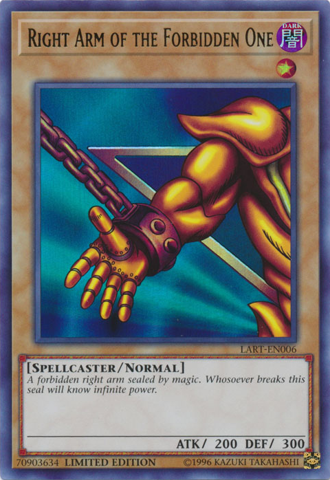 Right Arm of the Forbidden One [LART-EN006] Ultra Rare | Good Games Morley