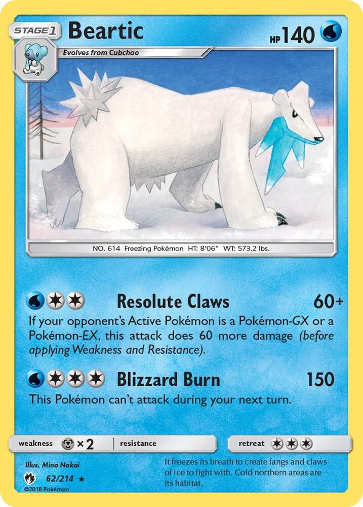Beartic 62/214 (SM - Lost Thunder)  | Good Games Morley
