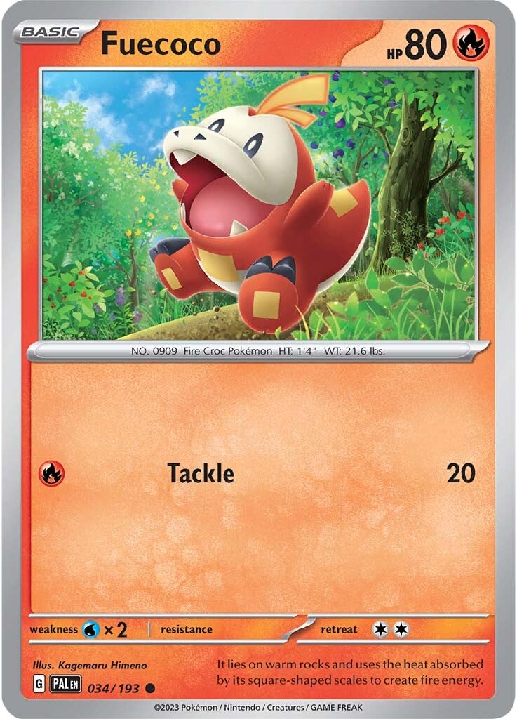 Fuecoco (034/193) [Scarlet & Violet: Paldea Evolved] | Good Games Morley