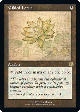 Gilded Lotus Schematic 80/63 (The Brothers' War: Retro Frame Artifacts)  | Good Games Morley