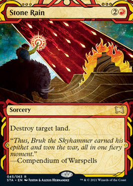 Stone Rain (Foil Etched) [Strixhaven: School of Mages Mystical Archive] | Good Games Morley