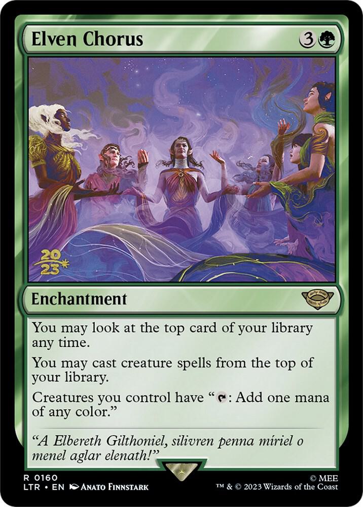 Elven Chorus 160 (Prerelease Cards)  - Foil | Good Games Morley