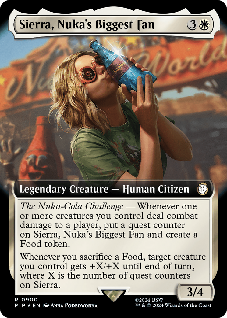 Sierra, Nuka's Biggest Fan (Extended Art) (Surge Foil) [Fallout] | Good Games Morley