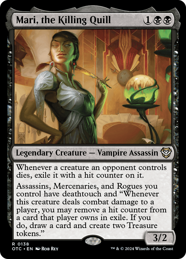 Mari, the Killing Quill [Outlaws of Thunder Junction Commander] | Good Games Morley