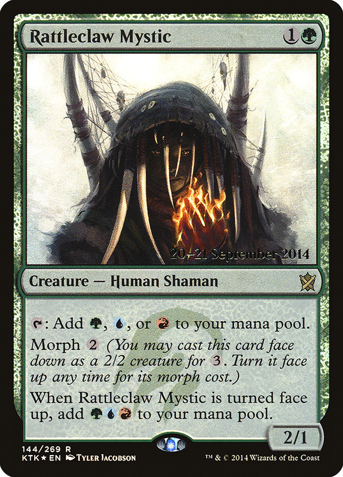 Rattleclaw Mystic [Khans of Tarkir Prerelease Promos] | Good Games Morley