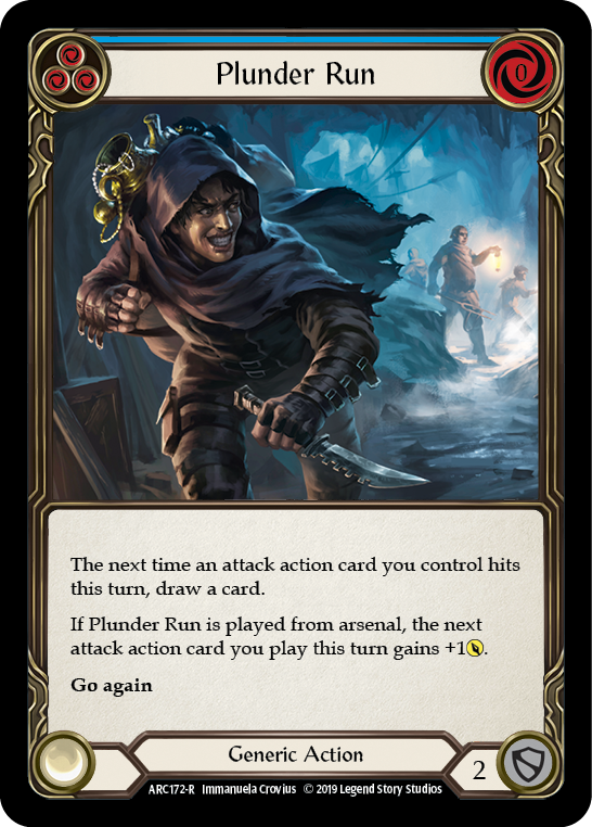 Plunder Run (Blue) [ARC172-R] (Arcane Rising)  1st Edition Normal | Good Games Morley