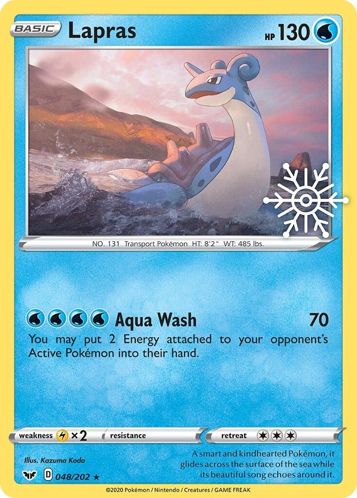 Lapras (048/202) (Holiday Calendar) [Sword & Shield: Base Set] | Good Games Morley