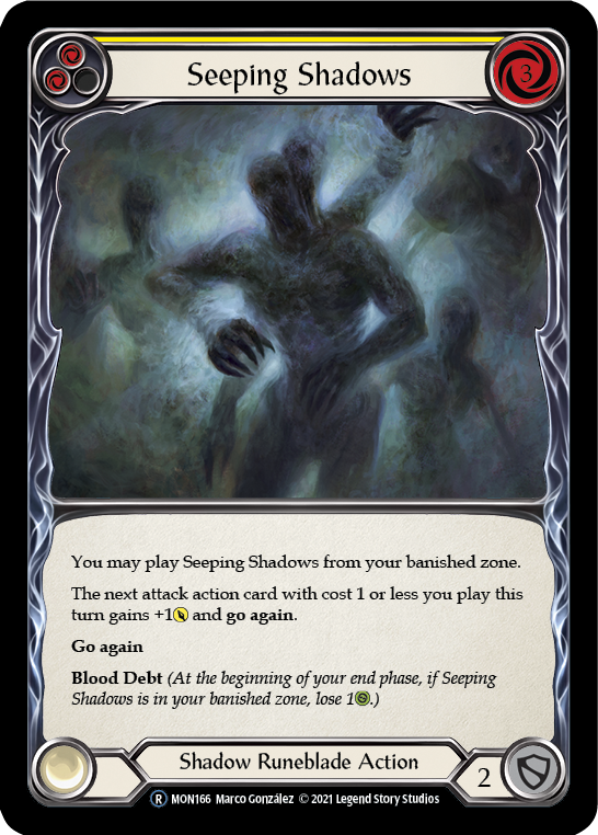 Seeping Shadows (Yellow) [U-MON166] (Monarch Unlimited)  Unlimited Normal | Good Games Morley