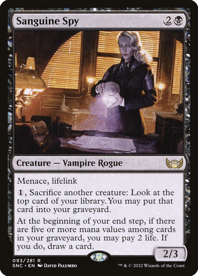 Sanguine Spy 93/281 (Streets of New Capenna)  | Good Games Morley