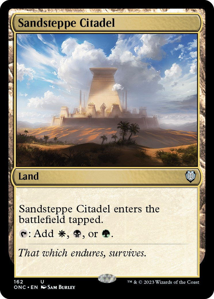 Sandsteppe Citadel [Phyrexia: All Will Be One Commander] | Good Games Morley