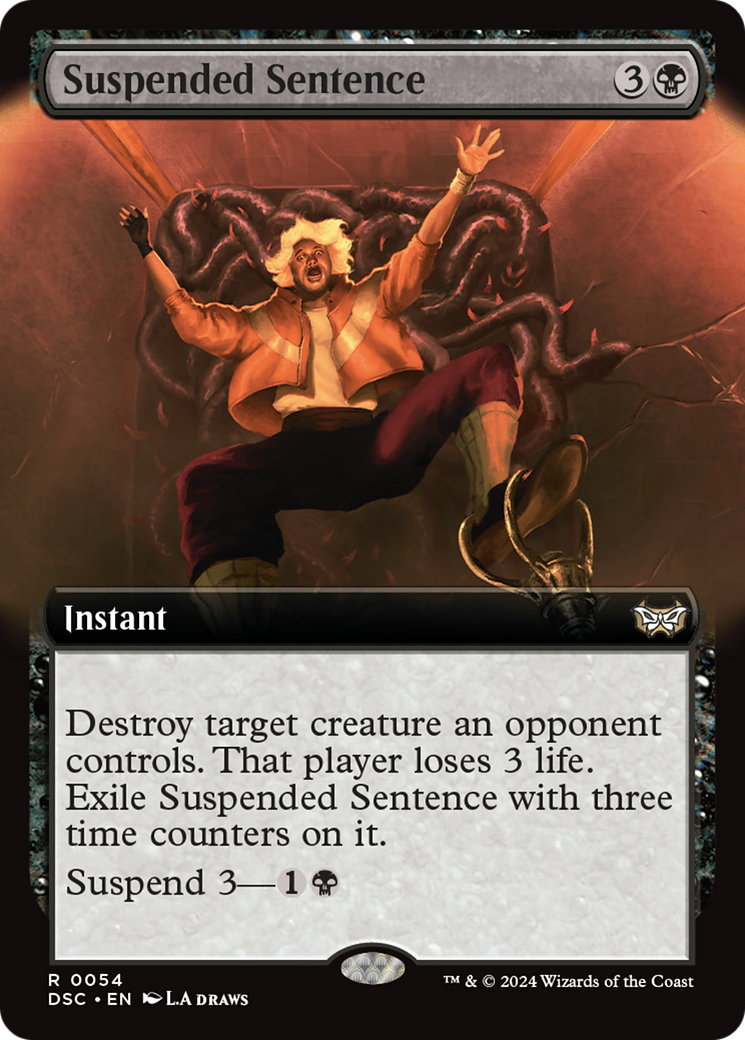 Suspended Sentence (Extended Art) [Duskmourn: House of Horror Commander] | Good Games Morley