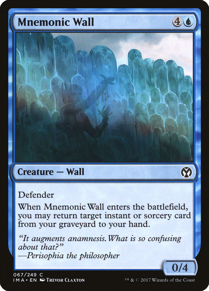 Mnemonic Wall 67/249 (Iconic Masters)  - Foil | Good Games Morley