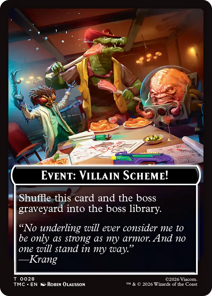 Event: Villain Scheme! [Teenage Mutant Ninja Turtles Commander Tokens] | Good Games Morley