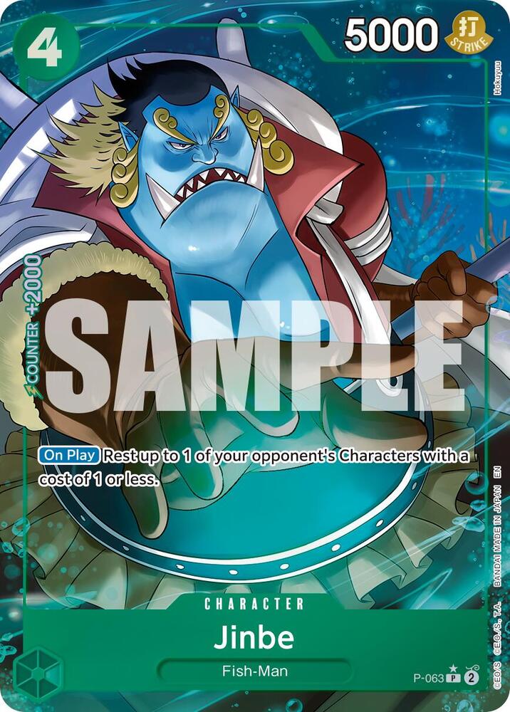 Jinbe P-063 (Premium Booster -The Best- Vol. 2)  - Alternate Art Foil | Good Games Morley