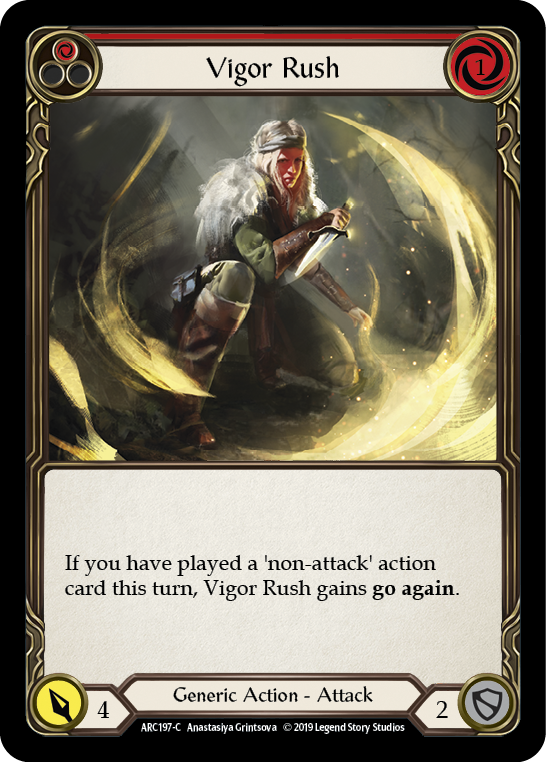 Vigor Rush (Red) [ARC197-C] (Arcane Rising)  1st Edition Normal | Good Games Morley