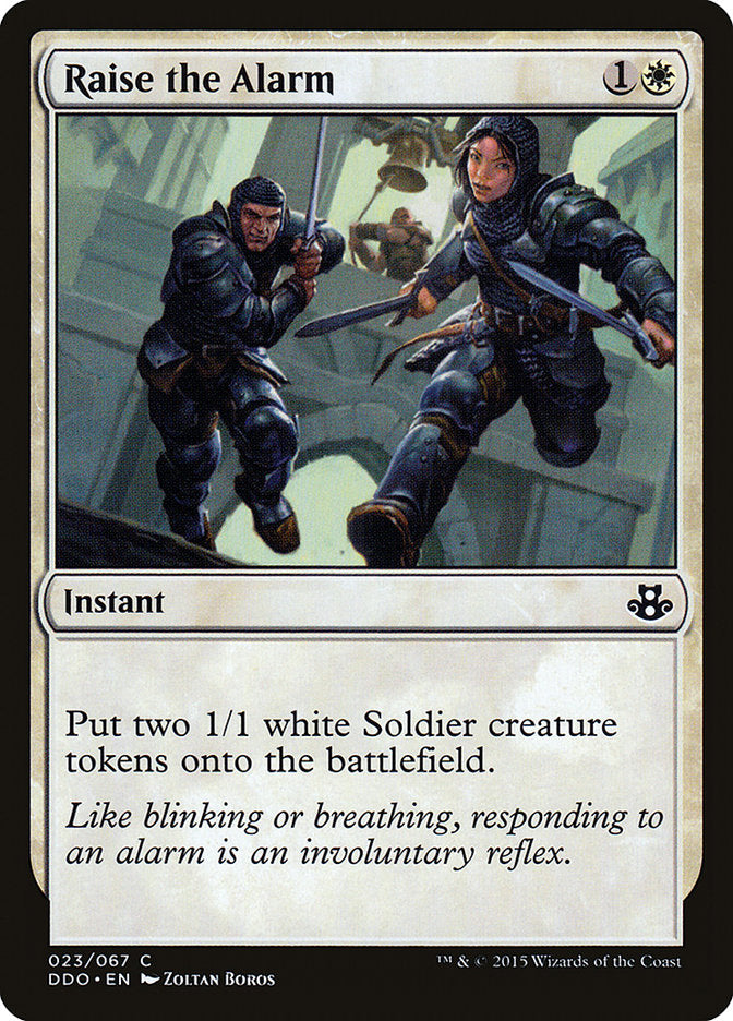 Raise the Alarm [Duel Decks: Elspeth vs. Kiora] | Good Games Morley