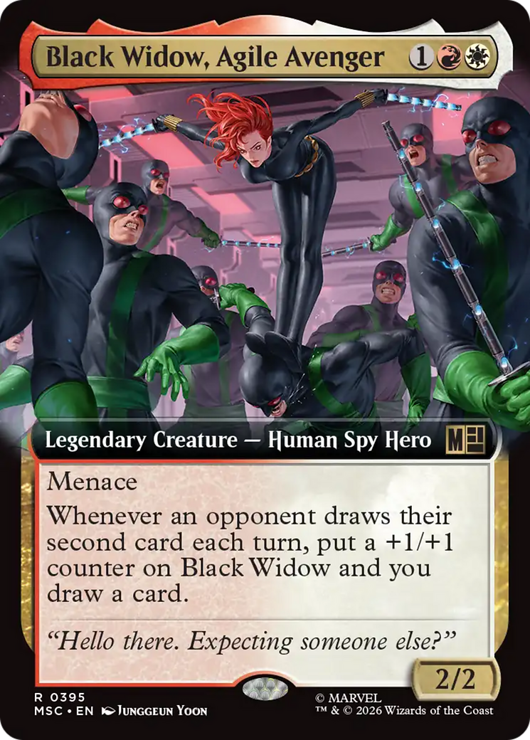 Black Widow, Agile Avenger (Extended Art) [Marvel Super Heroes Commander] | Good Games Morley