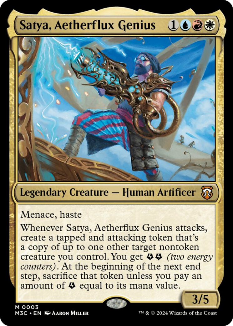 Satya, Aetherflux Genius [Modern Horizons 3 Commander] | Good Games Morley