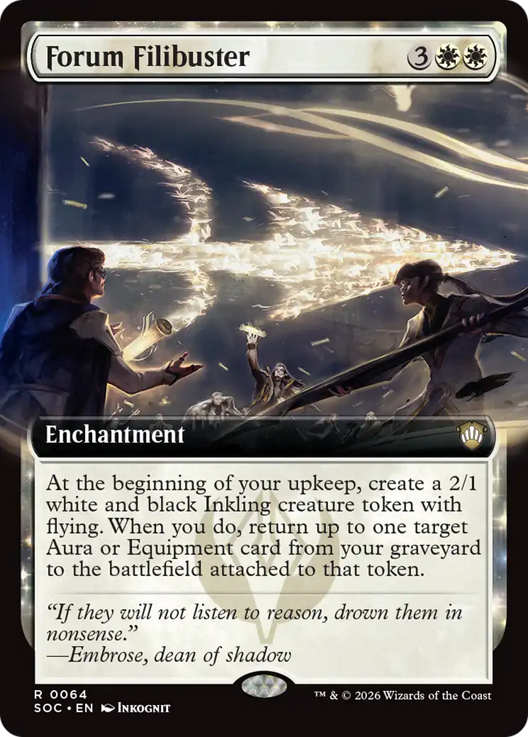 Forum Filibuster (Extended Art) [Secrets of Strixhaven Commander] | Good Games Morley