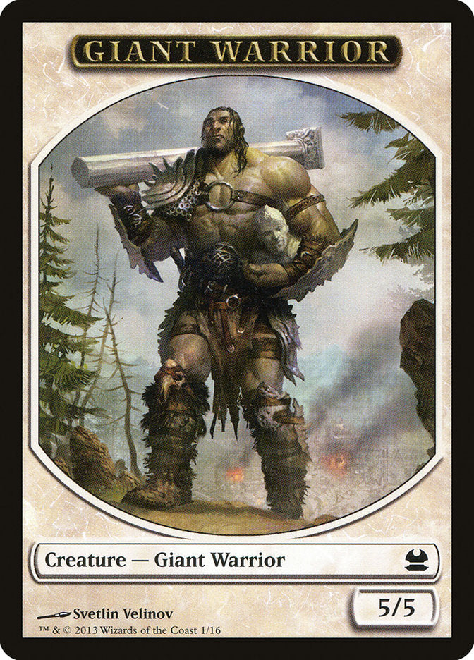 Giant Warrior Token [Modern Masters Tokens] | Good Games Morley
