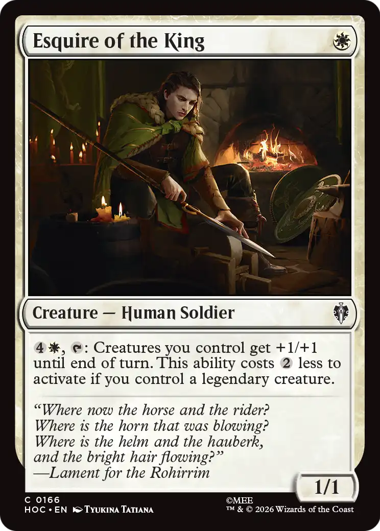 Esquire of the King [The Hobbit: Eternal-Legal] | Good Games Morley