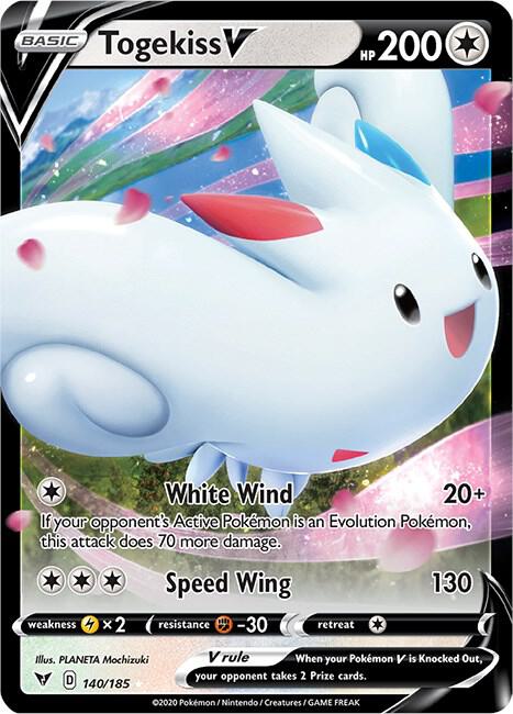 Togekiss V 140/185 (SWSH04: Vivid Voltage)  - Holofoil | Good Games Morley