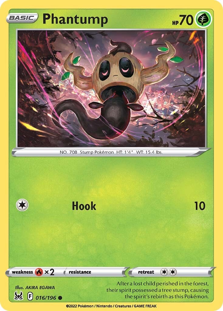 Phantump (016/196) [Sword & Shield: Lost Origin] | Good Games Morley