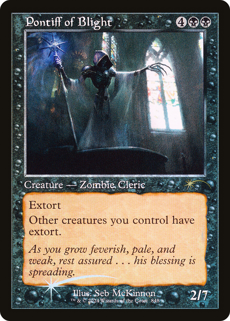 Pontiff of Blight (Retro Frame) [Secret Lair Drop Series] | Good Games Morley