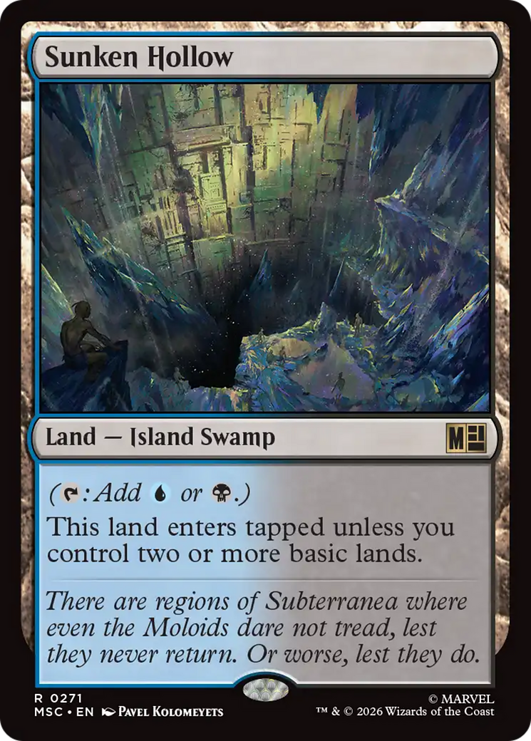 Sunken Hollow (Surge Foil) [Marvel Super Heroes Commander] | Good Games Morley