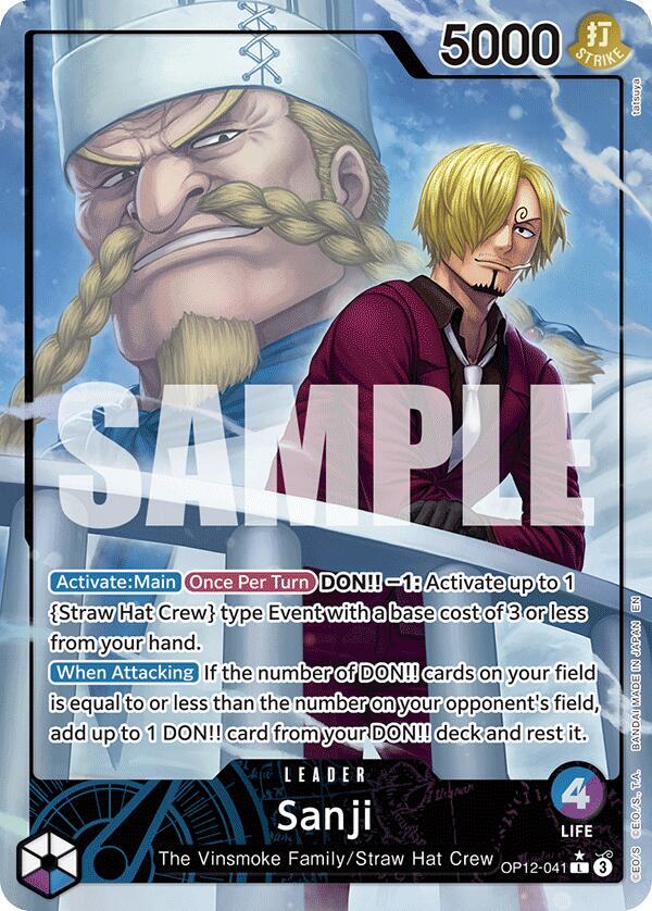 Sanji OP12-041 (Legacy of the Master)  - Alternate Art Foil | Good Games Morley