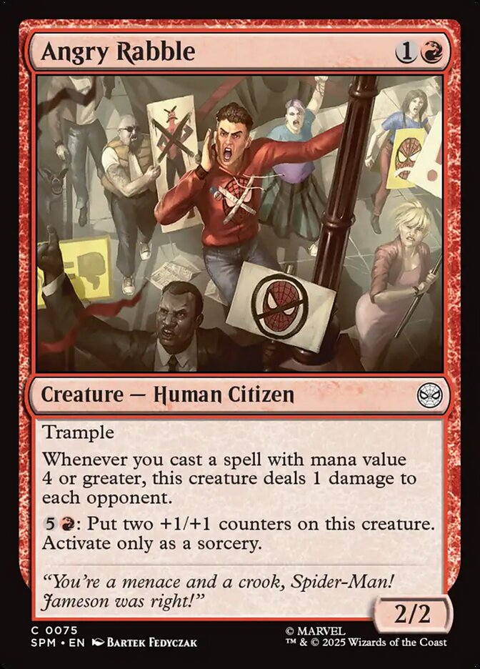 Angry Rabble 75/198 (Marvel's Spider-Man)  - Foil | Good Games Morley