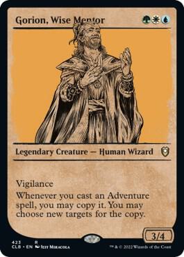 Gorion Wise Mentor Showcase 423 (Commander Legends: Battle for Baldur's Gate)  - Foil | Good Games Morley