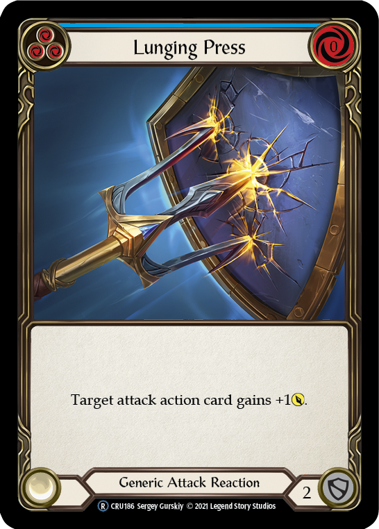 Lunging Press [U-CRU186] (Crucible of War Unlimited)  Unlimited Normal | Good Games Morley