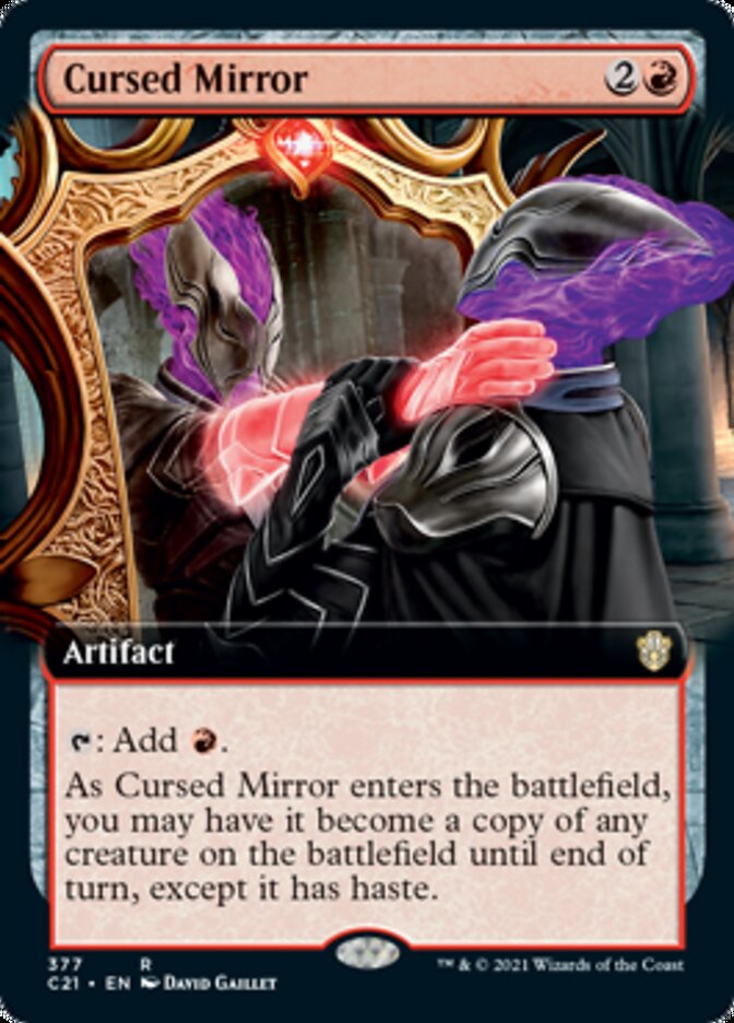 Cursed Mirror (Extended Art) [Commander 2021] | Good Games Morley