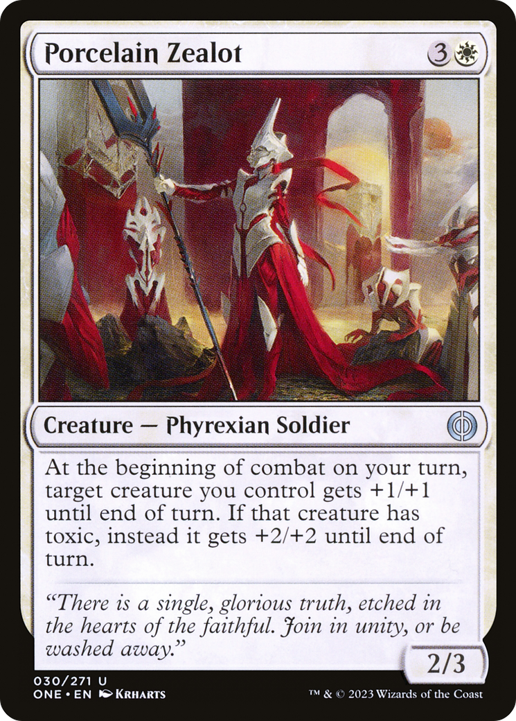 Porcelain Zealot [Phyrexia: All Will Be One] | Good Games Morley