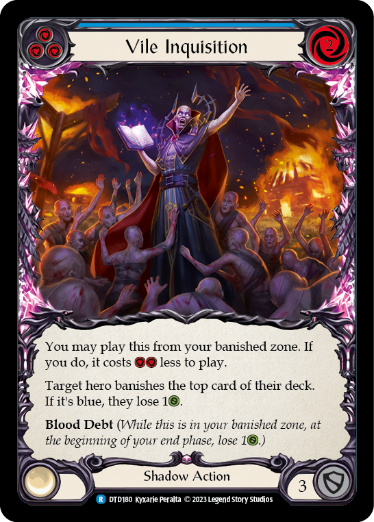 Vile Inquisition (Blue) [DTD180] (Dusk Till Dawn)  Rainbow Foil | Good Games Morley