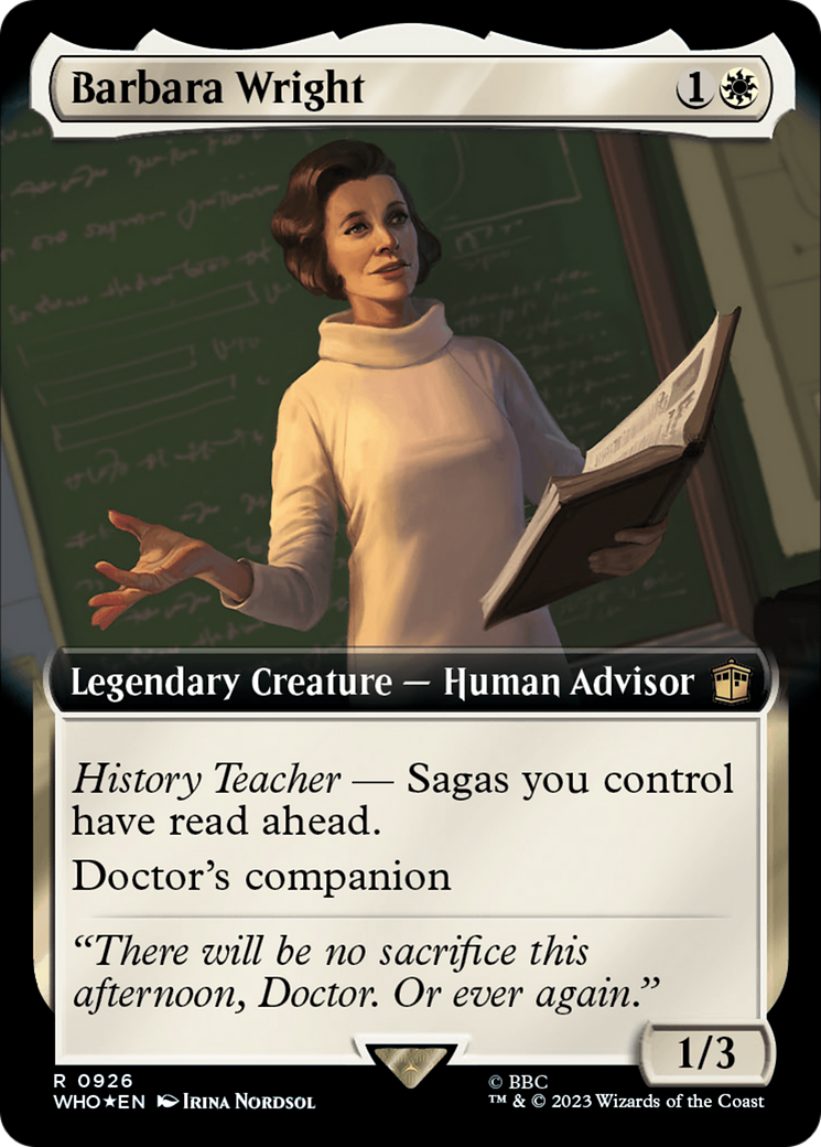 Barbara Wright (Extended Art) (Surge Foil) [Doctor Who] | Good Games Morley