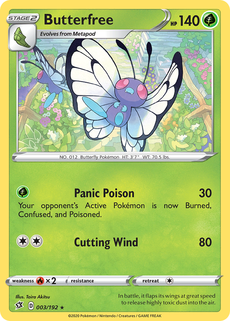 Butterfree (003/192) [Sword & Shield: Rebel Clash] | Good Games Morley