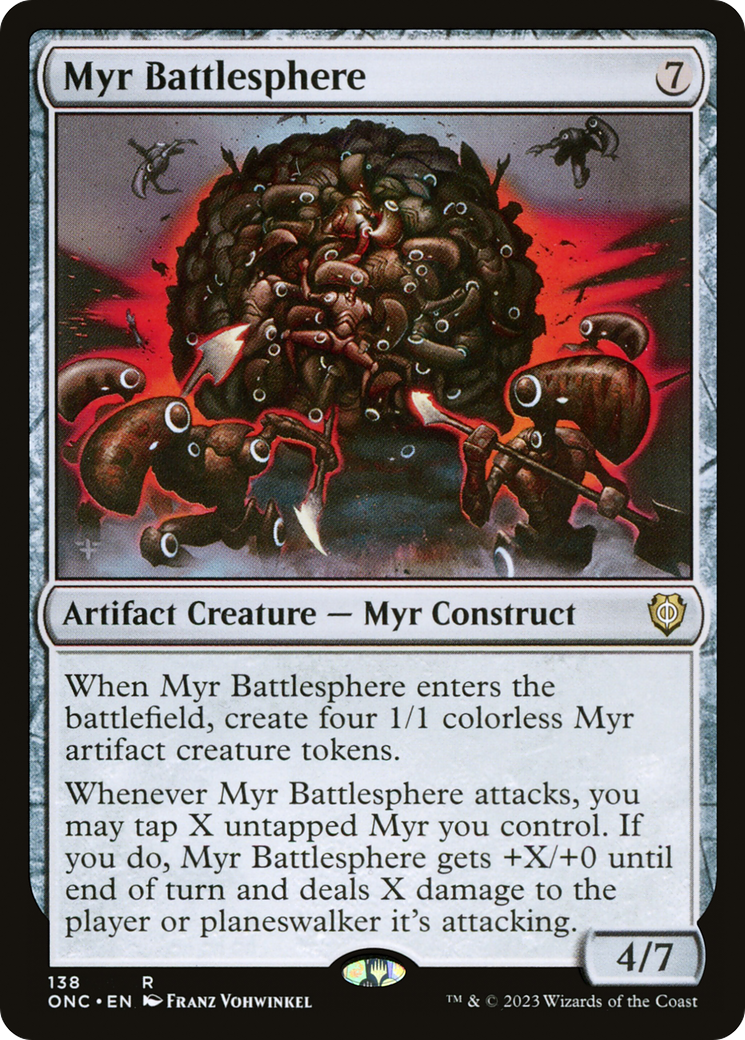 Myr Battlesphere [Phyrexia: All Will Be One Commander] | Good Games Morley