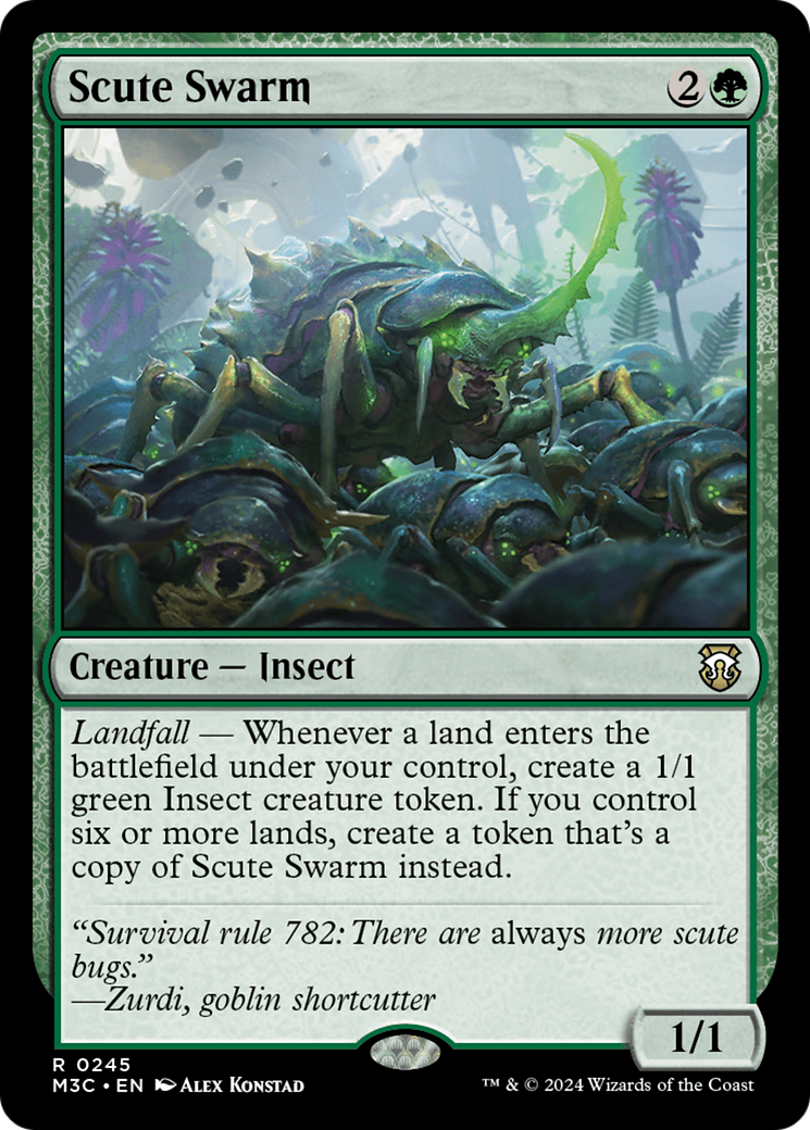 Scute Swarm (Ripple Foil) [Modern Horizons 3 Commander] | Good Games Morley