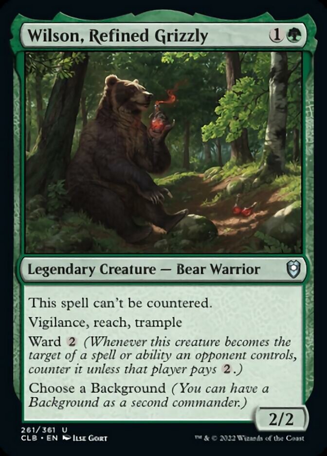 Wilson, Refined Grizzly [Commander Legends: Battle for Baldur's Gate] | Good Games Morley