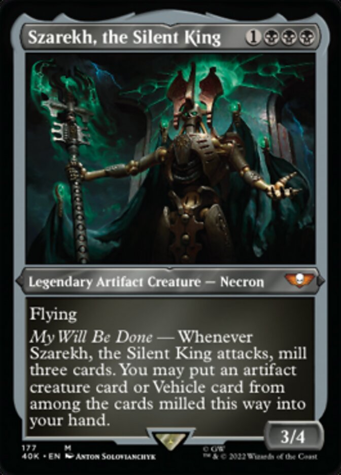 Szarekh, the Silent King (Display Commander) (Surge Foil) [Warhammer 40,000] | Good Games Morley